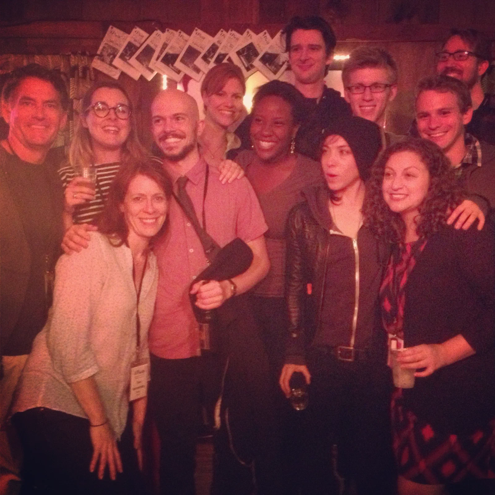The Evanston workshop team gathers after its final performance at the O'Neill Theater Center.